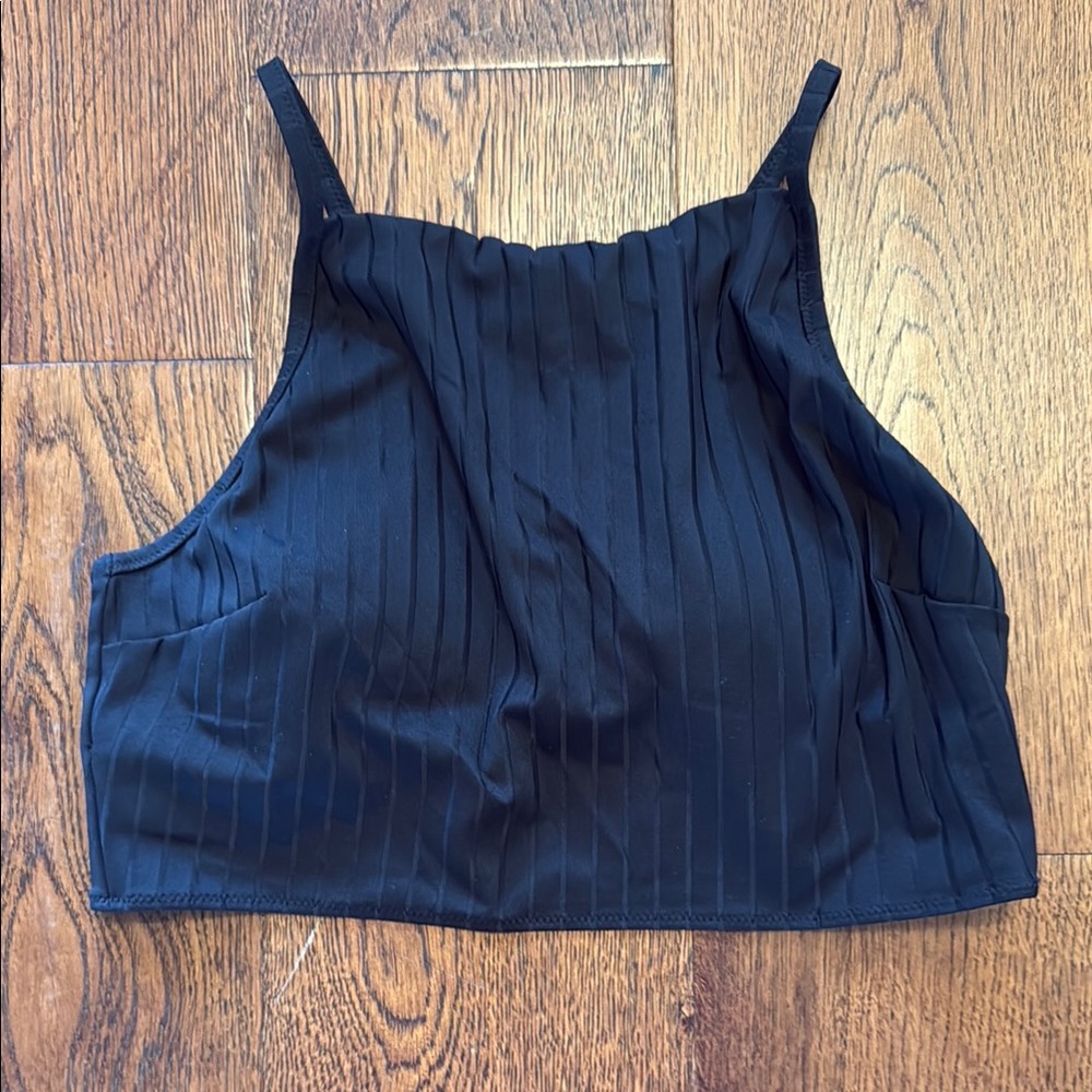 Lululemon Athletica Black Ribbed Tank Top